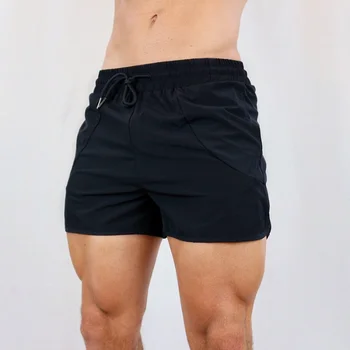Мужские шорты для быстросохнущих тренировок, баскетбола, фитнеса, отдыха, трехточечные пляжные брюки