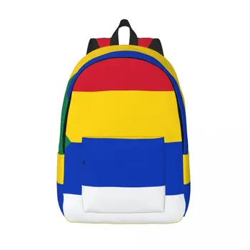 Мужской женский рюкзак Большой емкости Школьный рюкзак для студентов Флаг Друзов Школьная сумка