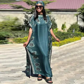 нигерийское традиционное платье Vestido Africano Макси Платья для женщин Кафтан Халат Элегантное Свадебное платье Мусульманское Дубай Абая