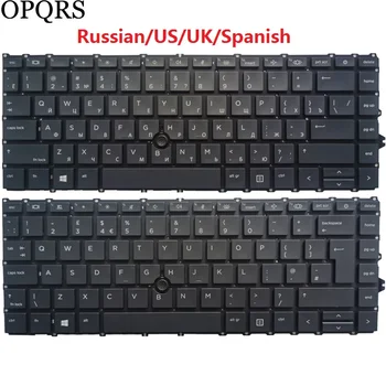 Новая клавиатура для ноутбука HP Elitebook 840 G7 G8 745 G7 на русском/американском/британском/испанском/латинском/скандинавском языках с указательной ручкой без рамки