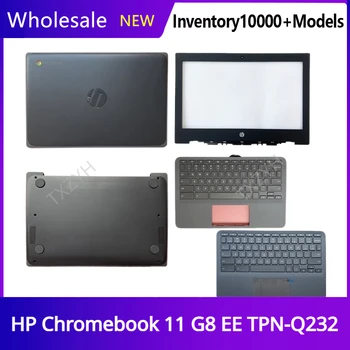 Новинка для ноутбука HP Chromebook 11 G8 EE TPN-Q232, ЖК-дисплей, задняя крышка, Передняя панель, Петли, Подставка для рук, Нижний корпус, A B C D, Корпус, ЧЕРНЫЙ