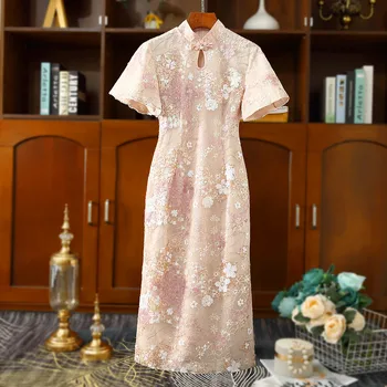 Новогоднее платье Chirpaurus Chinese Lady с блестками Qipao, Свадебное вечернее платье