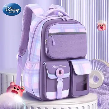 Новый рюкзак Disney Minnie 2023 для девочек, Модный высококачественный студенческий рюкзак большой емкости, Маленький свежий детский рюкзак