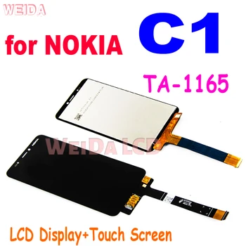 Оригинальный ЖК-дисплей для Nokia C1 ЖК-дисплей с сенсорным экраном, дигитайзер в сборе, запасная часть для Nokia C1 TA-1165 ЖК-дисплей
