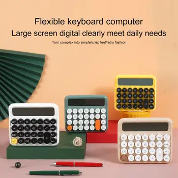 Отличный ручной калькулятор, Большой светодиодный экран, Дизайнерский калькулятор с кнопками, Четкая печать, Ручной калькулятор