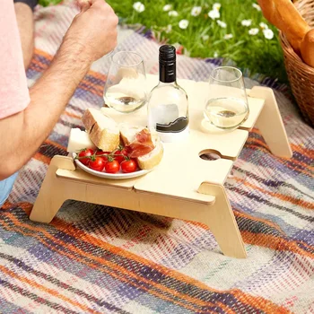 Переносной столик для пикника с вином, Весенний столик для пикника, походный столик, домашняя кровать, поднос для еды, для пляжного кемпинга, Концертов в парке РЕ