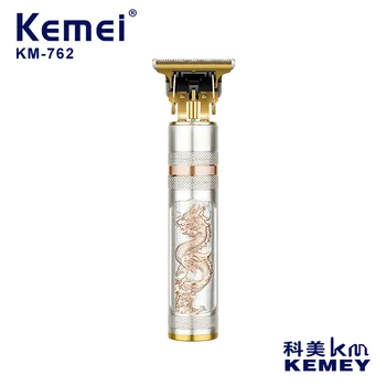 Портативная машинка для стрижки волос Kemei KM-762 2 в 1, водонепроницаемая, простая в управлении Мужская бритва для стрижки волос