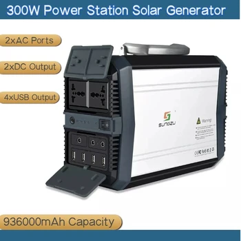 Портативные блоки питания генератор 93600 мАч с пользовательским логотипом розетка переменного тока 300 Вт Резервный блок питания зарядная станция для ноутбука