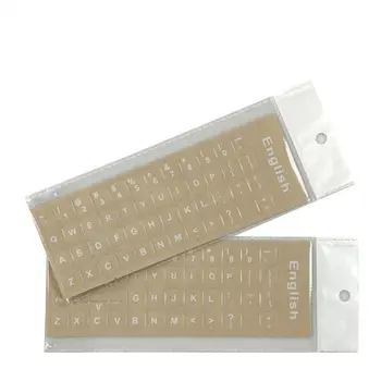 Прозрачные наклейки на клавиатуру на русском английском, корейский алфавит иврита для компьютера, Защита от пыли, аксессуары для ноутбуков