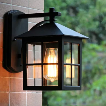 Простой уличный водонепроницаемый настенный светильник VUSUM в европейском стиле, уличный дорожный светильник для виллы, сад, антикварный американский настенный светильник