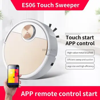 Робот-пылесос ES06 Smart Vaccum Cleaner для дома Bluetooth Управление приложением для телефона Автоматическое удаление пыли Уборочная машина