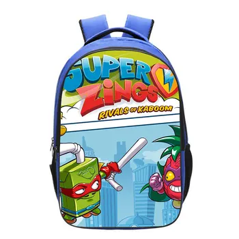 Рюкзак SuperThings для подростков, сумки для мальчиков и девочек, 3D Принт, мультфильм Super Zings, школьные сумки для студентов, мужские и женские рюкзаки Mochila