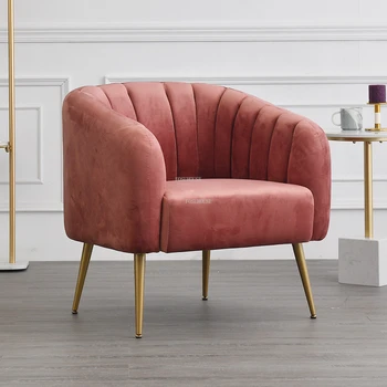 Современные Простые Кованые Стулья для гостиной, Дизайнерское кресло, Ленивый Односпальный диван, кресло для гостиной, мебель для дома