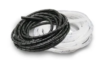 Спиральная трубка, полиэтиленовый гибкий шнур, кабель для домашнего кинотеатра, органайзер для проводов, управление обертыванием, черный, белый