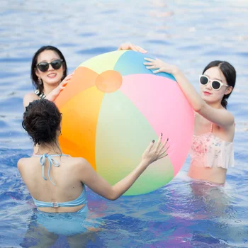 Супер большой 80 см ПВХ надувной мяч малыш детский воздушный пляжный мяч плавательный бассейн открытый гигантский рулонный мяч игрушка спортивная водная игра B38002