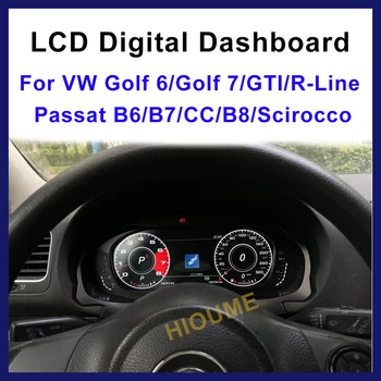 Цифровая Приборная панель Виртуальная Приборная панель кабины ЖК-Спидометр для VW Golf 7 Golf 6 MK7 Passat B8 B7 B6 CC Scirocco